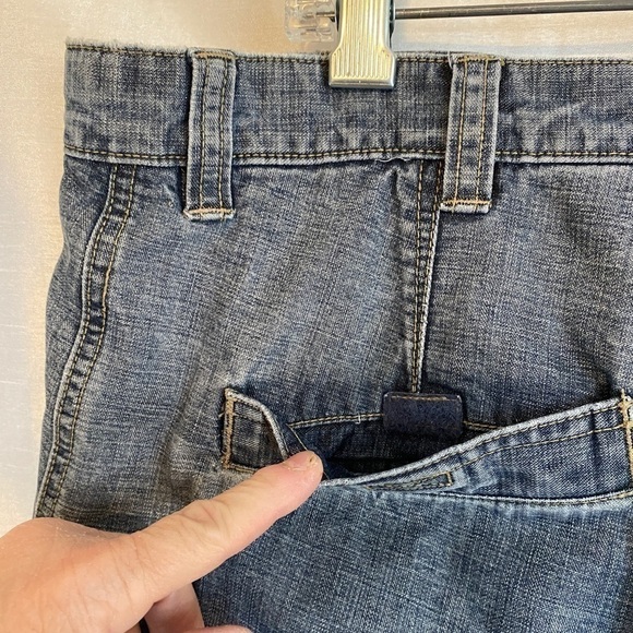 Columbia Cargo Shorts Medium Wash Hiking Denim Mens 38 - Picture 10 of 15